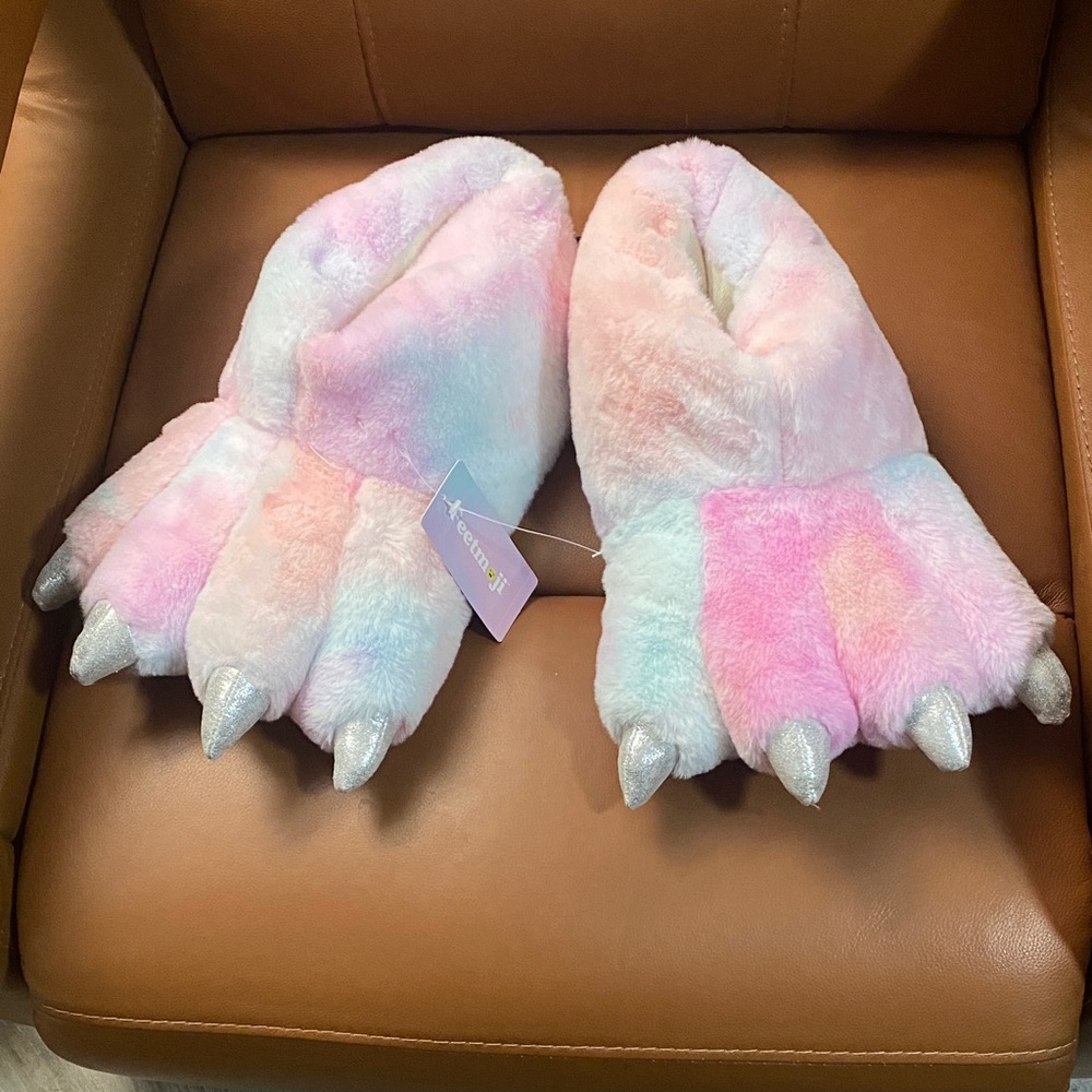 Pastel‎ Claw Slippers with Silver Claws L (W11-12) (M9-10) NWT